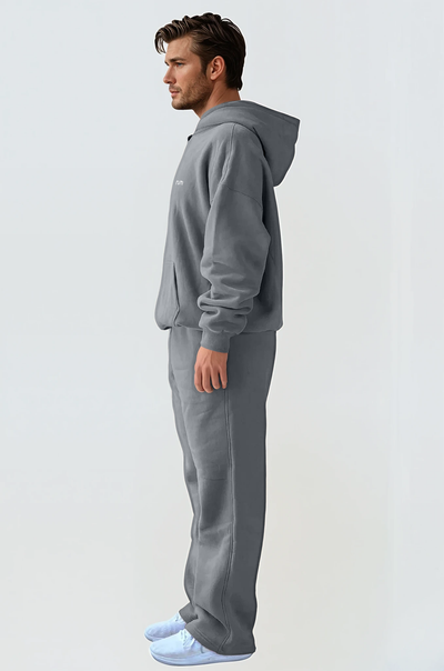 U Moon Sweatpants Relaxed Open Fleece - Stone