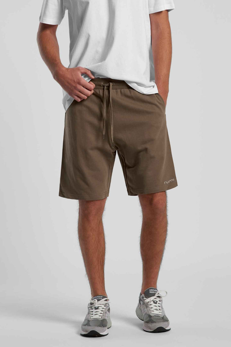 M Moon Sweatshorts - Wood