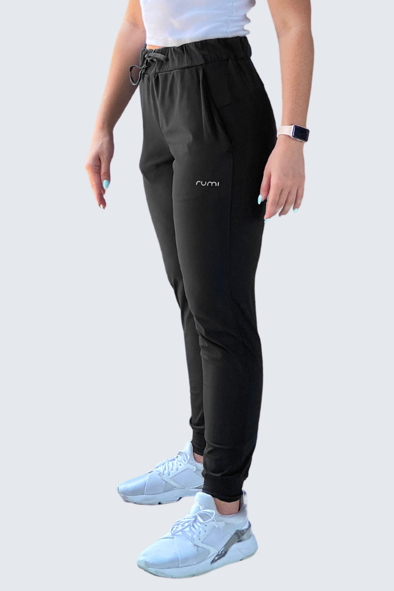 W SunSoft Joggers + Pockets 30" - Black