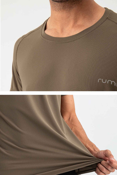MU Sun Fit Tee Waffle - Cocoa