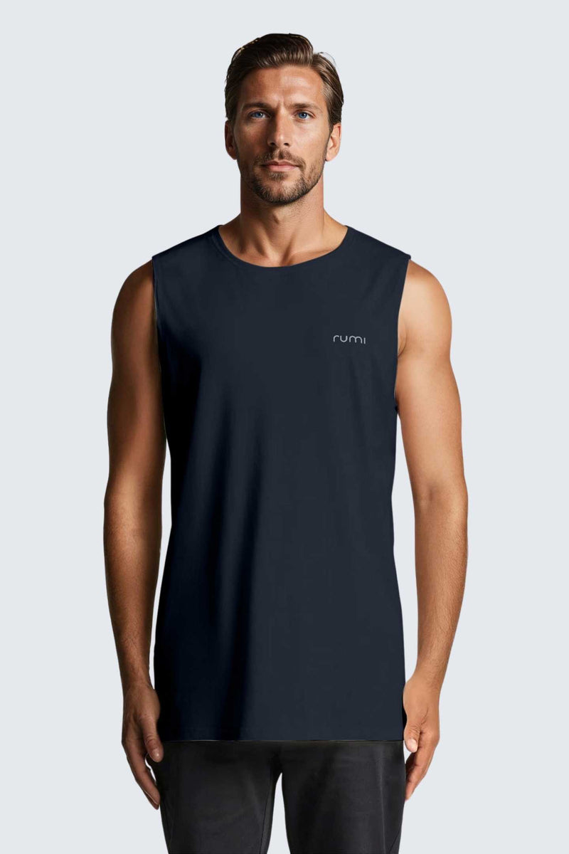 M Moon Air Muscle Tank - Midnight