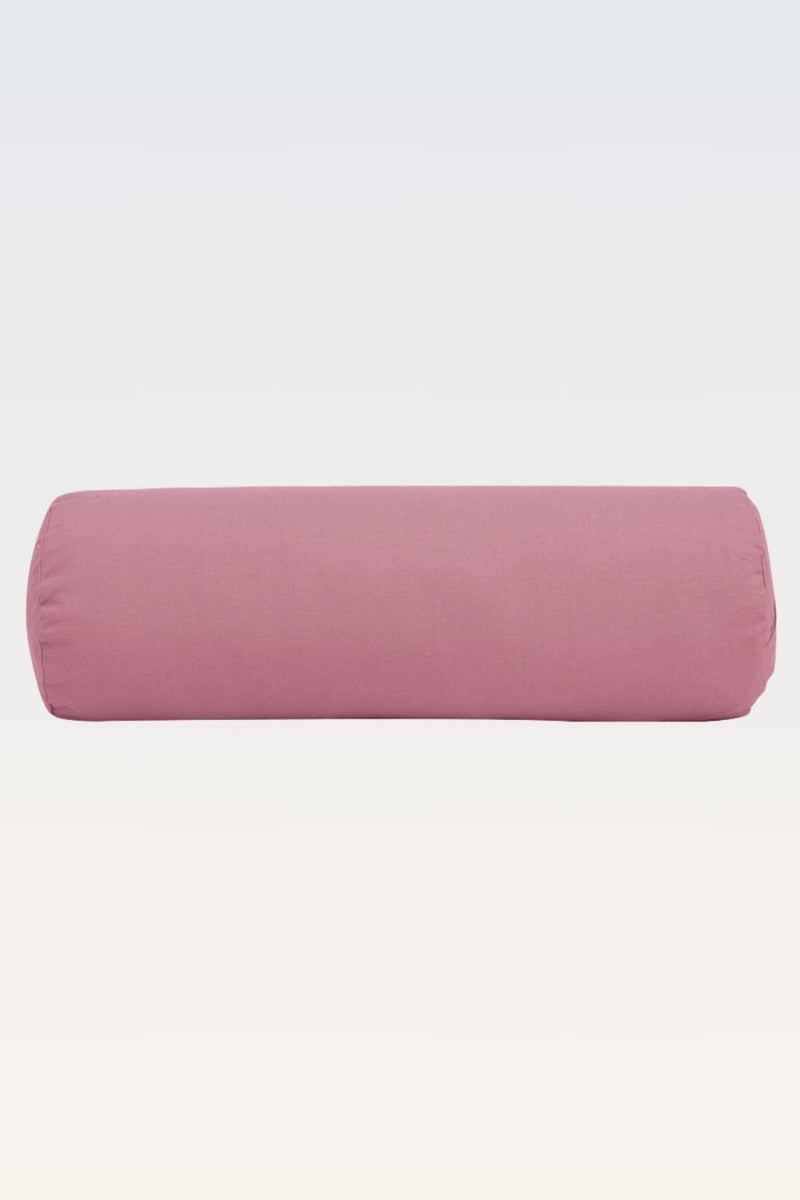 Rumi Earth - Cotton Yoga Bolster – Round - Dusty Rose - RU - YCB - RD - DE - Yoga Props