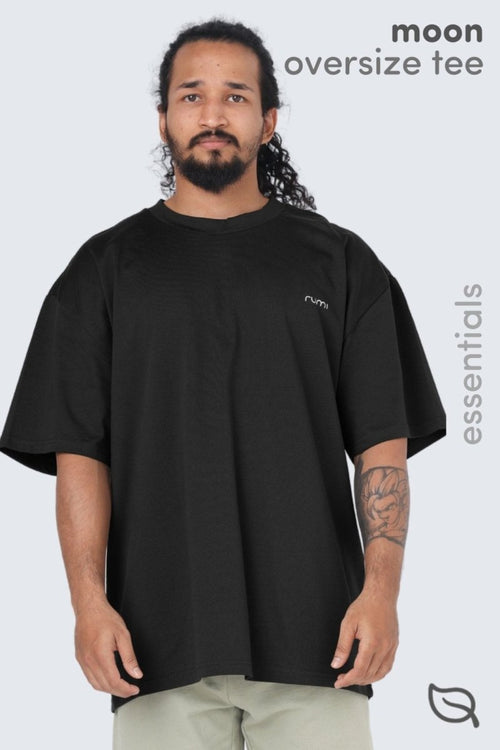 M Moon Tee Oversized Heavy - Black