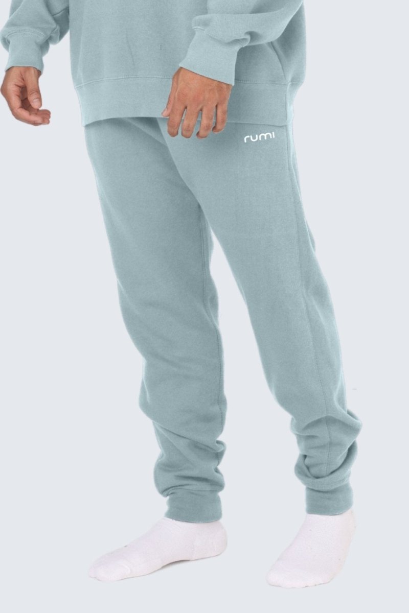 Rumi Earth - MU Moon Sweatpants Fleece Slim - Peacock Light - R514675PLP - M - Bottoms