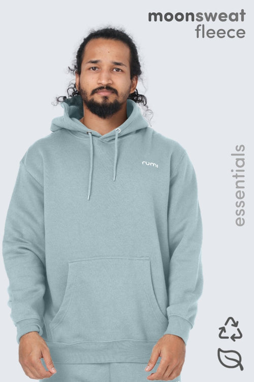 MU Moon Sweatshirt Fleece + Hoodie - Peacock Light