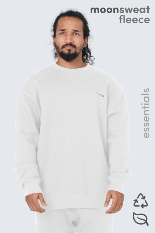 MU Moon Sweatshirt Fleece - Snow