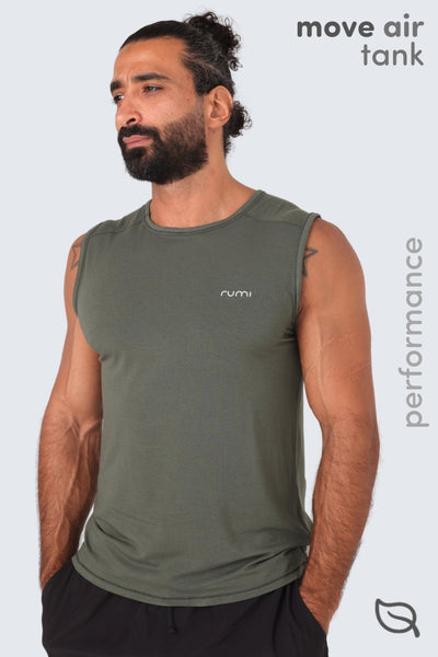 Rumi Earth - MU Move Tank - Olive Deep - R531310ODP - M - Tops