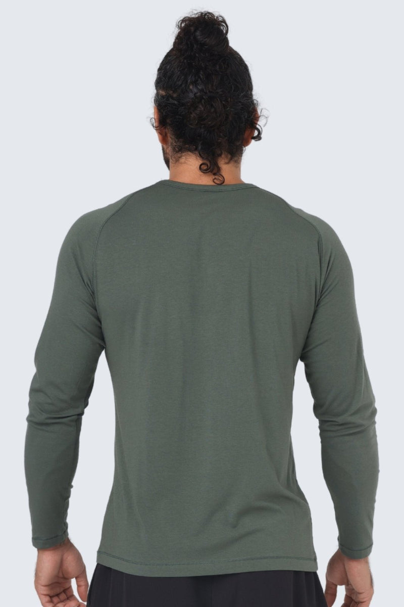 Rumi Earth - MU Move Tee Long Sleeve - Olive Deep - R521515DOP - M - Tops