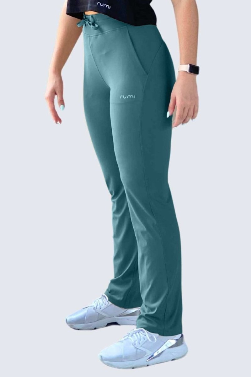 Rumi Earth - U SunSoft Joggers Open + Pockets 30" - Deep Teal - R124210DTP - Bottoms