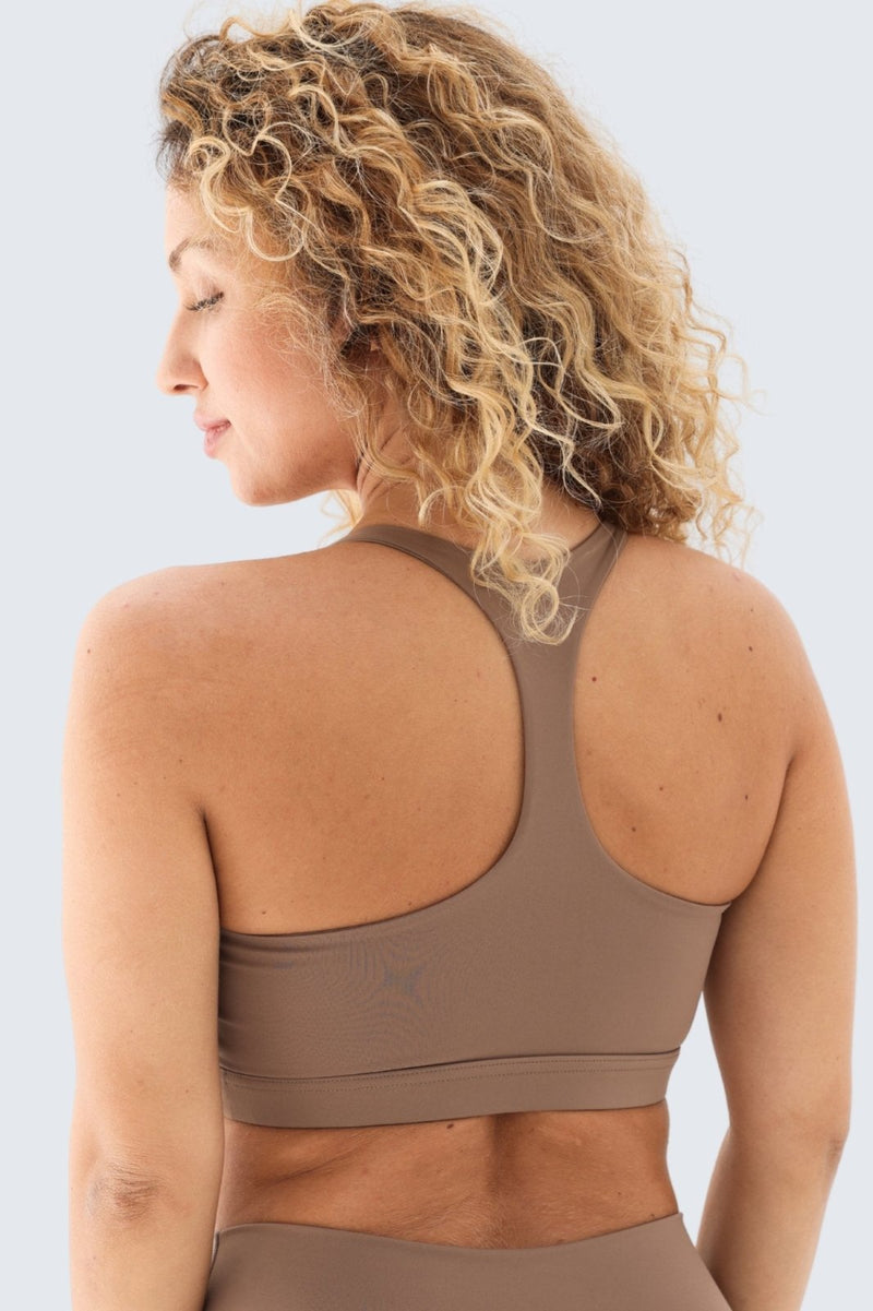 Rumi Earth - W Sun Racer - Back Bra - Wood - R128110WDP - Bras