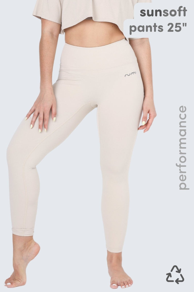 Rumi Earth - W SunSoft Flow Pants 25" - Cream - R124120CMP - Bottoms