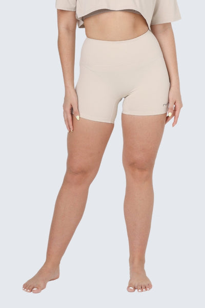 Rumi Earth - W SunSoft Flow Shorts 4" - Cream - R124125CMP - Bottoms