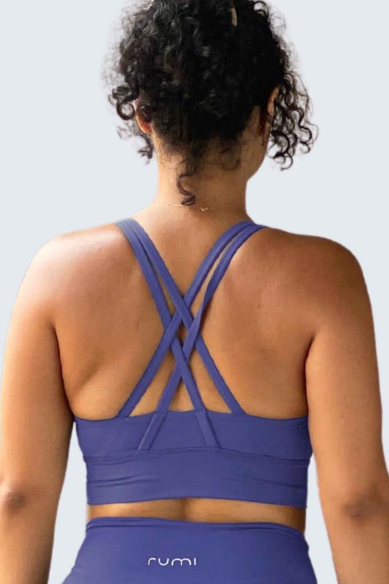 Rumi Earth - W SunSoft Stringy Crop Top Bra - Cobalt - R128230CTP - Bras