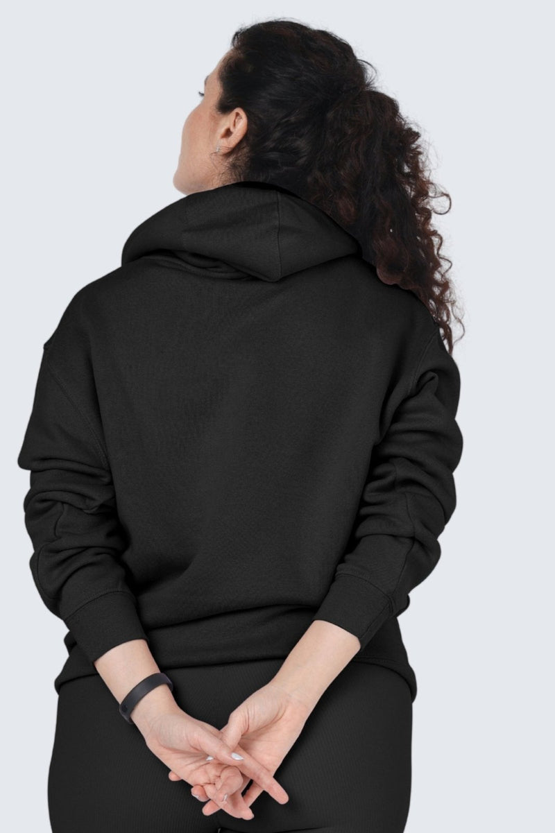 Rumi Earth - WU Moon Sweatshirt Fleece + Hoodie - Black - R113210BKP - Tops